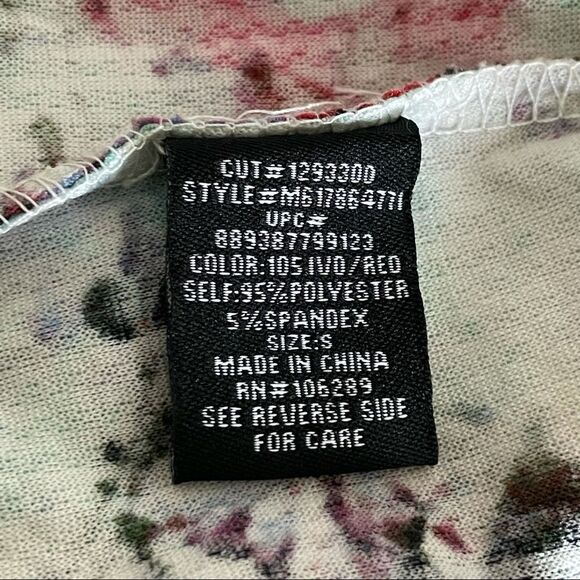 Fifth & Park Textured Sleeveless Sheath Floral Dress Red Black White Blue Small - Picture 11 of 15